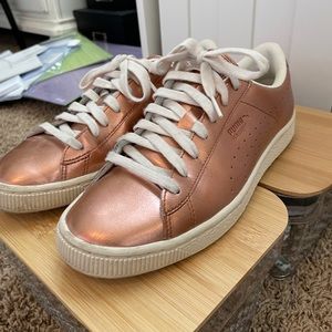 Puma Basket Classic Metallic rose gold